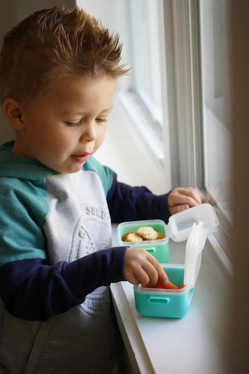 Melii Plastik Kinder Lebensmittelbehälter Mehrfarbig