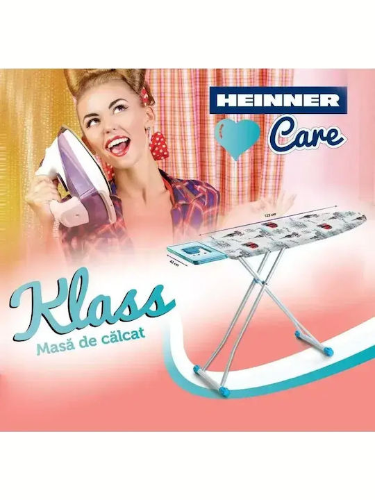Heinner Care Ironing Board for Steam Iron Foldable 125x42cm