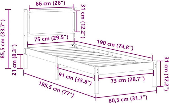 Einzelbett Mit Stoff Grau Mit Lattenrost Für Matratze 80x190cm