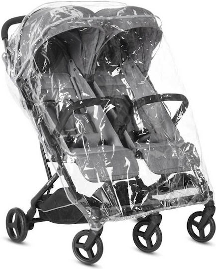 Inglesina Twin Sketch Καρότσι για Δίδυμα Kατάλληλο για Nεογέννητο Γκρι 12.5kg