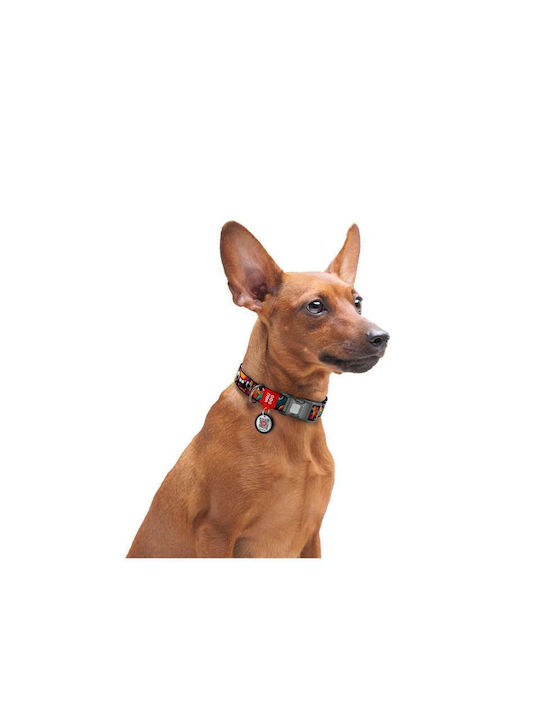 WauDog Hundehalsband-Katze Smart Id Toothed Monsters Kunststoff Fastex XSklein 10mm 20-30cm