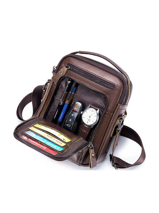 Djb Leather Men's Bag Shoulder / Crossbody Brown
