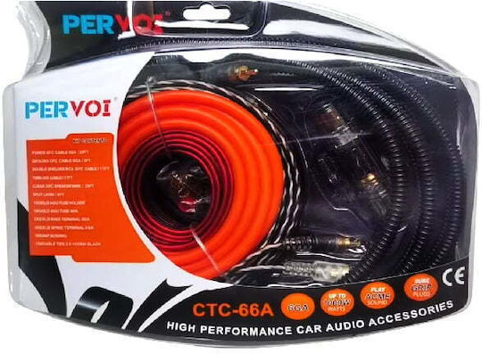 PerVoi Σετ Καλωδίων Ενισχυτή Αυτοκινήτου έως 1000W