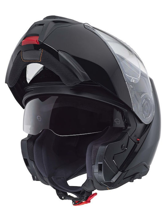 Schuberth Concept Glossy Black Motorcycle Helmet Flip-Up ECE 22.06 1660gr with Pinlock and Sunvisor