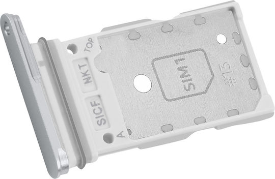 Samsung S25 5G S931/S25 Plus 5G S936 Dual SIM Card Holder Silver Original Service Pack Gh98-49874a