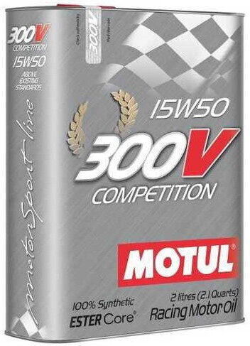 Motul 300v Competition Motorradöl für Viertaktmotoren 15W-50 2Es