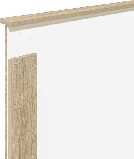Einzelnes Holzbett Sonoma mit Lattenrost für Matratze 75x190cm