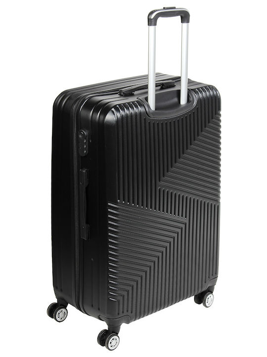 Keskor Large Black Suitcase With 4 Wheels Height 77cm