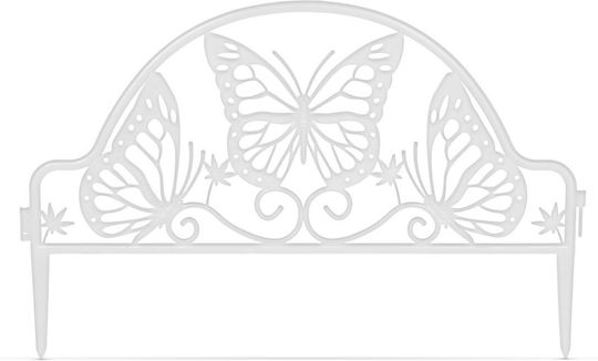 Plastic Garden Border in White Color 49.5x31cm