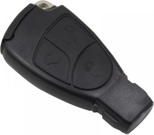Tru Silikon Schlüsselhülle für Mercedes 3 Tasten Schwarz
