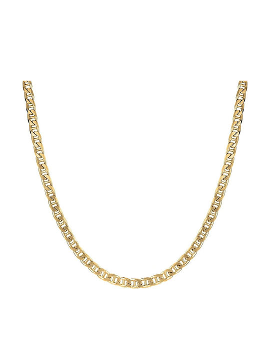 Verorama Silver Chain Neck Gold-plated Thin Thickness 5.8mm and Length 60cm