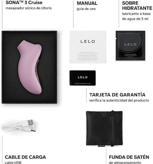 Lelo Sona 3 Cruise Mini Κλειτοριδικός Δονητής με Απομακρυσμένο Έλεγχο 11.2cm Ροζ