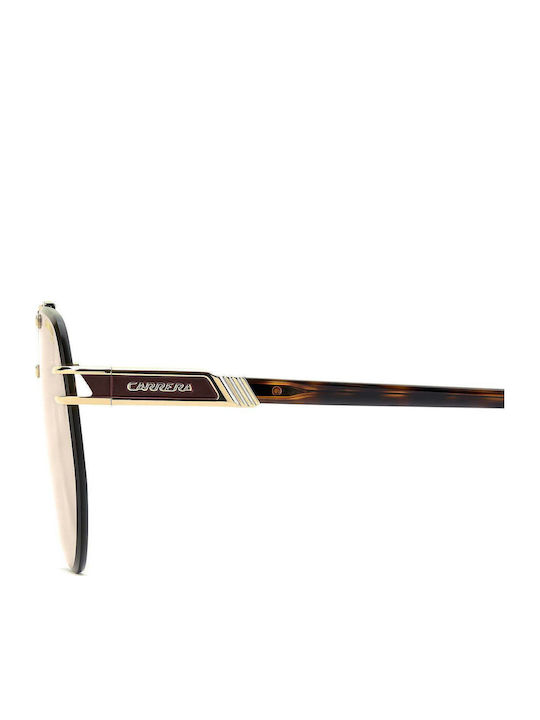 Carrera Men's Sunglasses with Gold Metallic Frame and Grey Lens 1087/S 06J/II