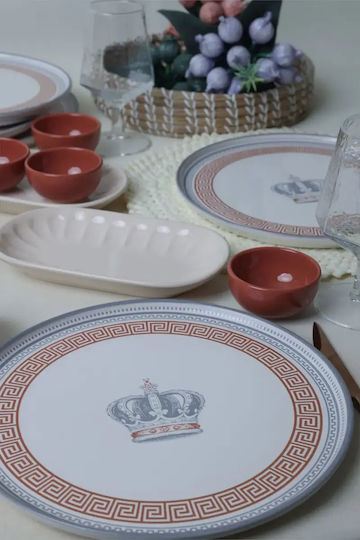 Set Farfurii De Mic Dejun Royal Ceramică 14 Bucăți Multicolore 27x27cm