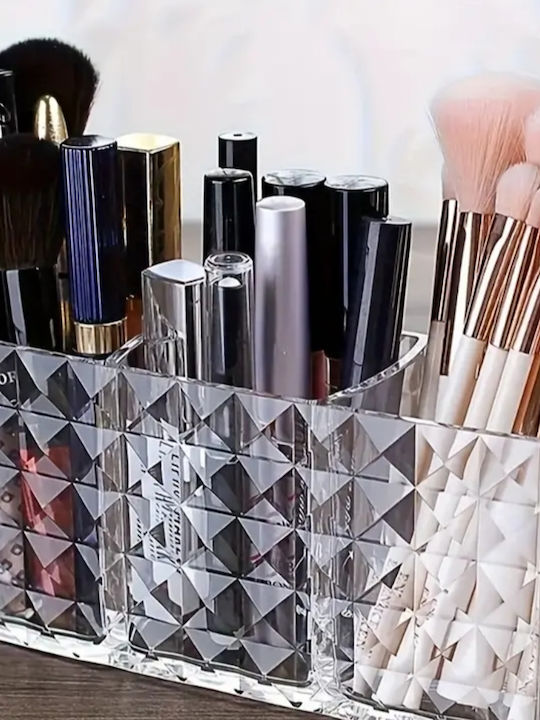 ShuShu Organizator Cosmetice Cu 3 Compartimente Transparent
