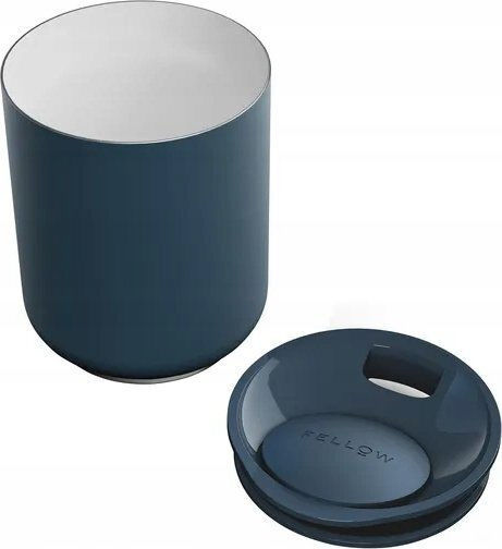 Fellow Rocky Lowball Glass Thermos Stainless Steel / Plastic 295ml Blue with Straw and Handle