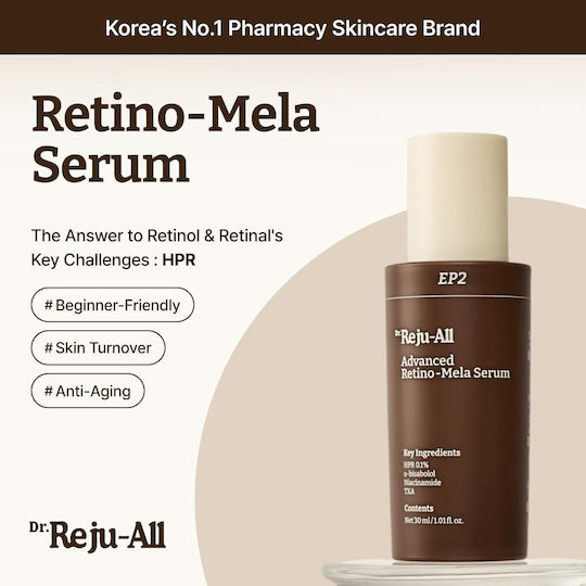 Dr. REJU-ALL Retino-Mela Anti-aging Serum Face for Radiance 30ml