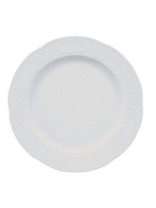 Güral Porselen Flora Plate Shallow made of Porcelain with Diameter 30cm