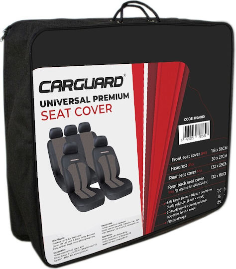 Premium Universelle Beiget+Schwarze Autositzbezüge CarGuard