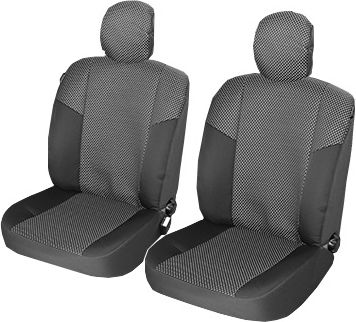 Car Seat Covers Dedicated Dacia Duster I 2010 Textile Material Smartic 11 Pieces Black Grey