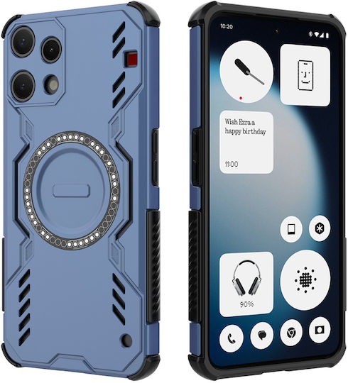 Techsuit Umschlag Rückseite Kunststoff Blau (Nichts Phone (3a) Lite)