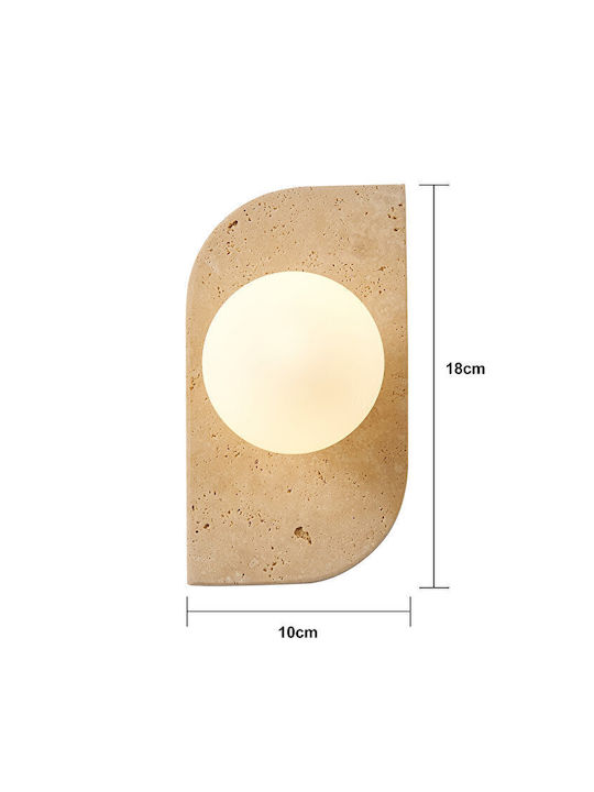 Wall Lamp Sconce Round Led Light Modern Body 18x10cm