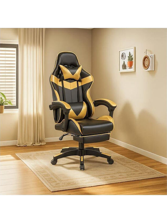 AT1972 Gaming Chair with Footrest Yellow