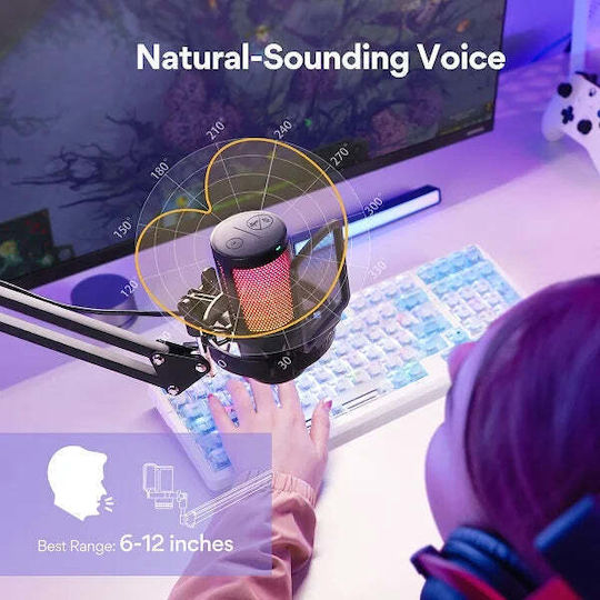 Maono DGM20 S Condenser Microphone with USB Type-C Shock Mounted