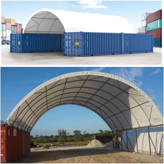 Dalimond Rings Waterproof Tarpaulin 650gr/m² 8x5m. Heavy Duty Gray