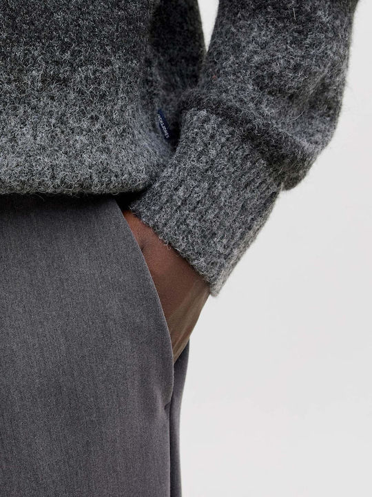 Crew Neck Πουλόβερ Dark Grey Melange