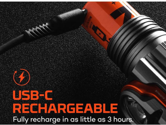 Nebo Rechargeable Headlamp LED IPX7 with Maximum Brightness 3000lm Transcend