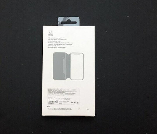 Apple Портмоне Кожа Син (iPhone X / XS)