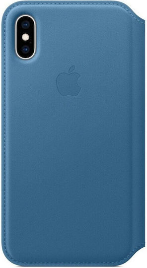 Apple Портмоне Кожа Син (iPhone X / XS)