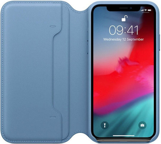 Apple Портмоне Кожа Син (iPhone X / XS)
