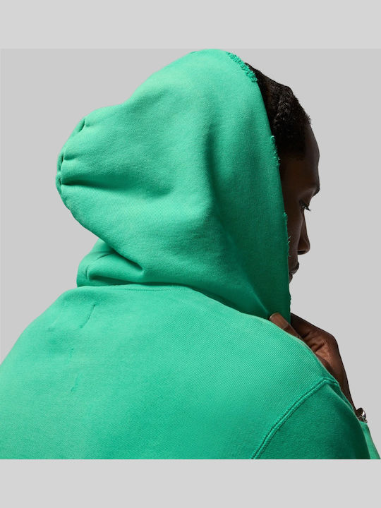 Air Sweatshirt With Khaki Hood