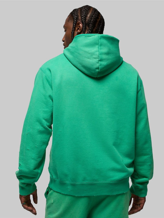 Air Sweatshirt With Khaki Hood