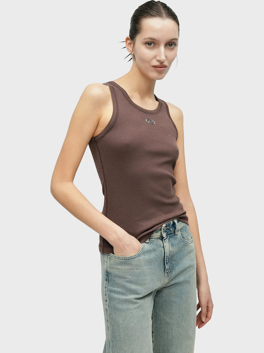 Women's Cotton Sleeveless Top Brown
