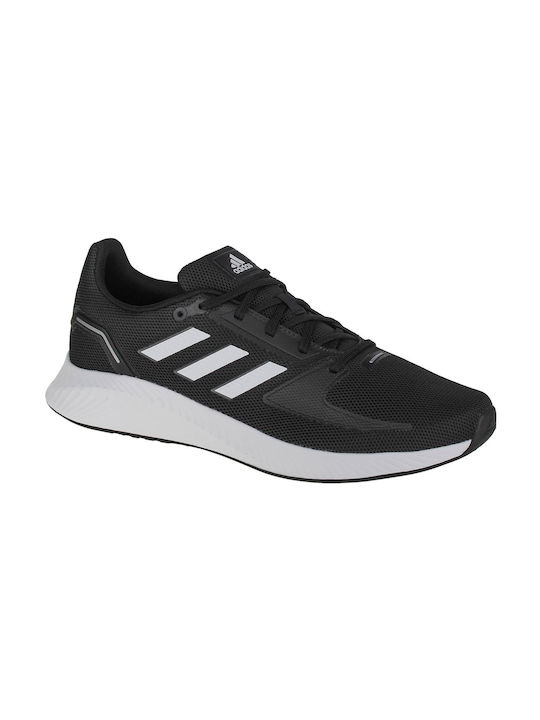 Run Falcon 2.0 Herren Sportschuhe Laufen Core Black / Cloud White / Grey Six
