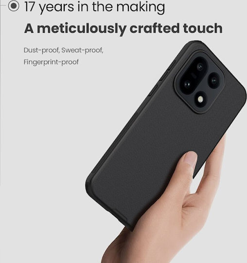 Nillkin Super Frosted Umschlag Rückseite Kunststoff / Silikon Schwarz (OnePlus 15)