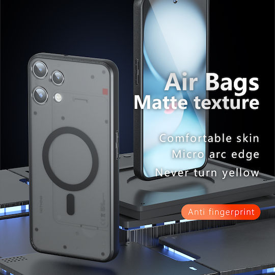 Techsuit Purefrost Umschlag Rückseite Silikon Schwarz (Nichts Phone (3a) Lite)