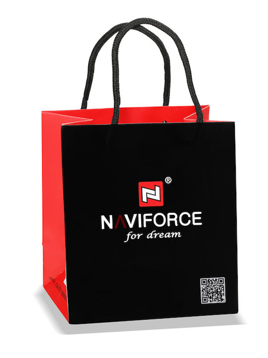 Naviforce Ceas de Damă cu Rose Gold Brățară Metalică