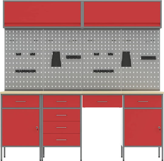 vidaXL Bank 150x55x200cm 8Stück 3321452