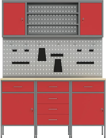 vidaXL Bench, work table, Worktable, Workbench 150x55x200cm