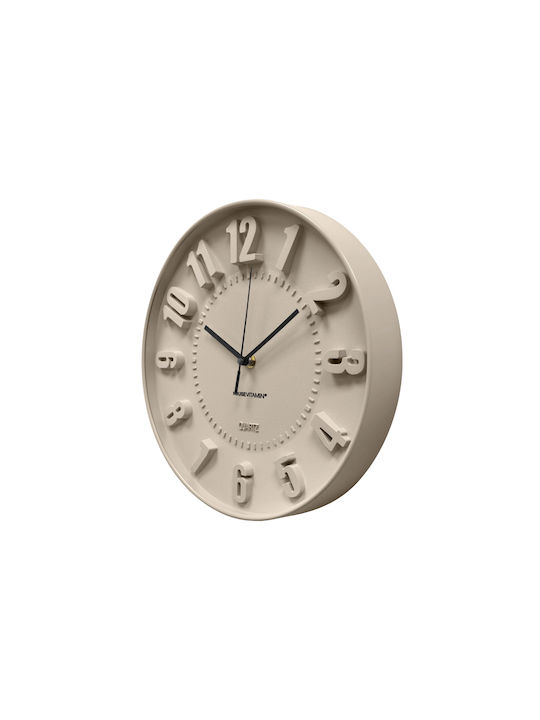 Housevitamin 3D Wanduhr Beige