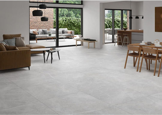 Keratile Floor / Kitchen Wall / Bathroom Matte Porcelain Tile 60x60cm Light Grey