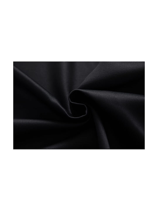 Mc Decor Κουρτίνα Συσκότισης με Τρουκς Μαύρη 140x265εκ.