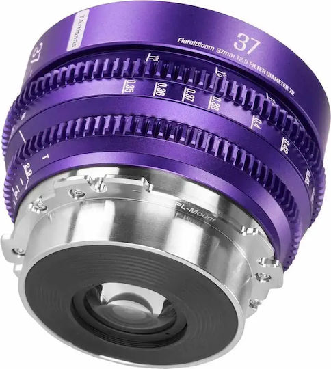 7artisans Voller Rahmen Kameraobjektiv Floral Bloom 37mm T2.9 PL Festbrennweite für Arri PL Mount Purple
