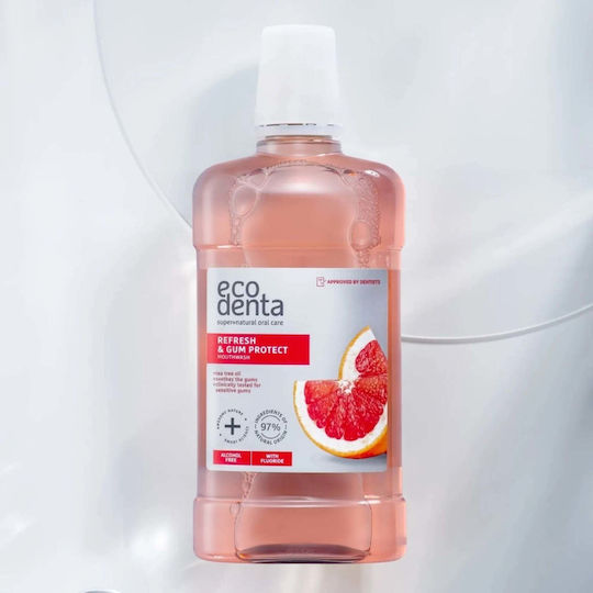 Mouthwash Gum Protection Tea Tree Oil Refresh Gum Protect Ecodenta 500 Ml
