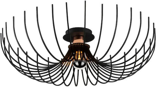 Offenes Deckenleuchte Metallgitter Schwarz 56x16cm Offenes Deckenleuchte Metallgitter Schwarz 56x16cm