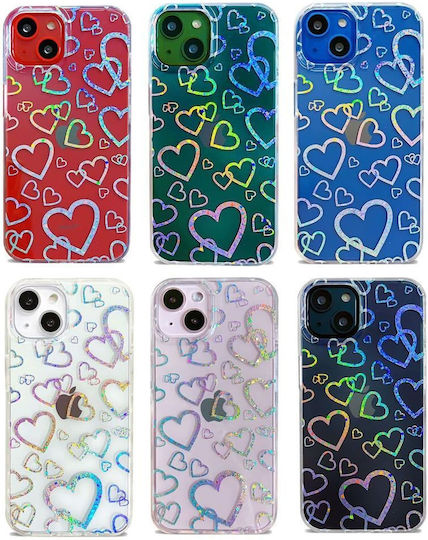 Jup Ulak Калъф 0387513 8865-22 iPhone 13 Мек TPU + Твърда PC Корица Прозрачен Блестящи Звезди 6.1"
